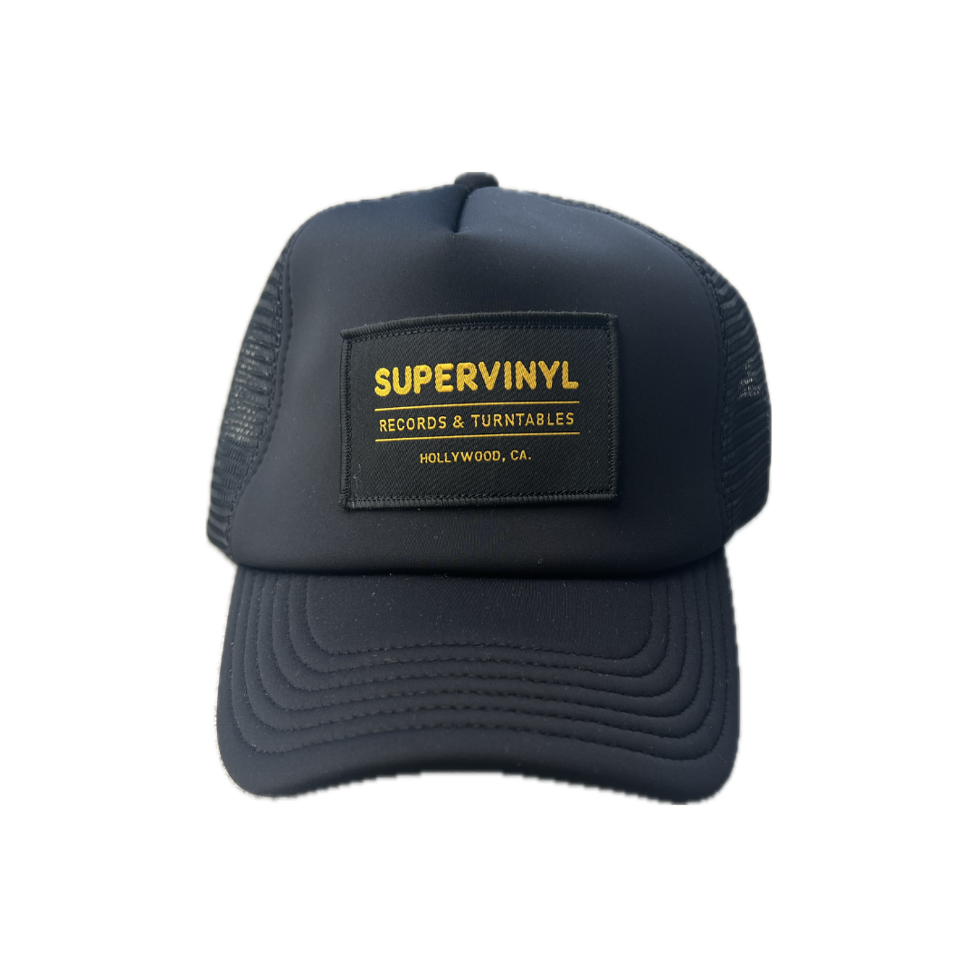 Records and Turntables Gold Patch Trucker