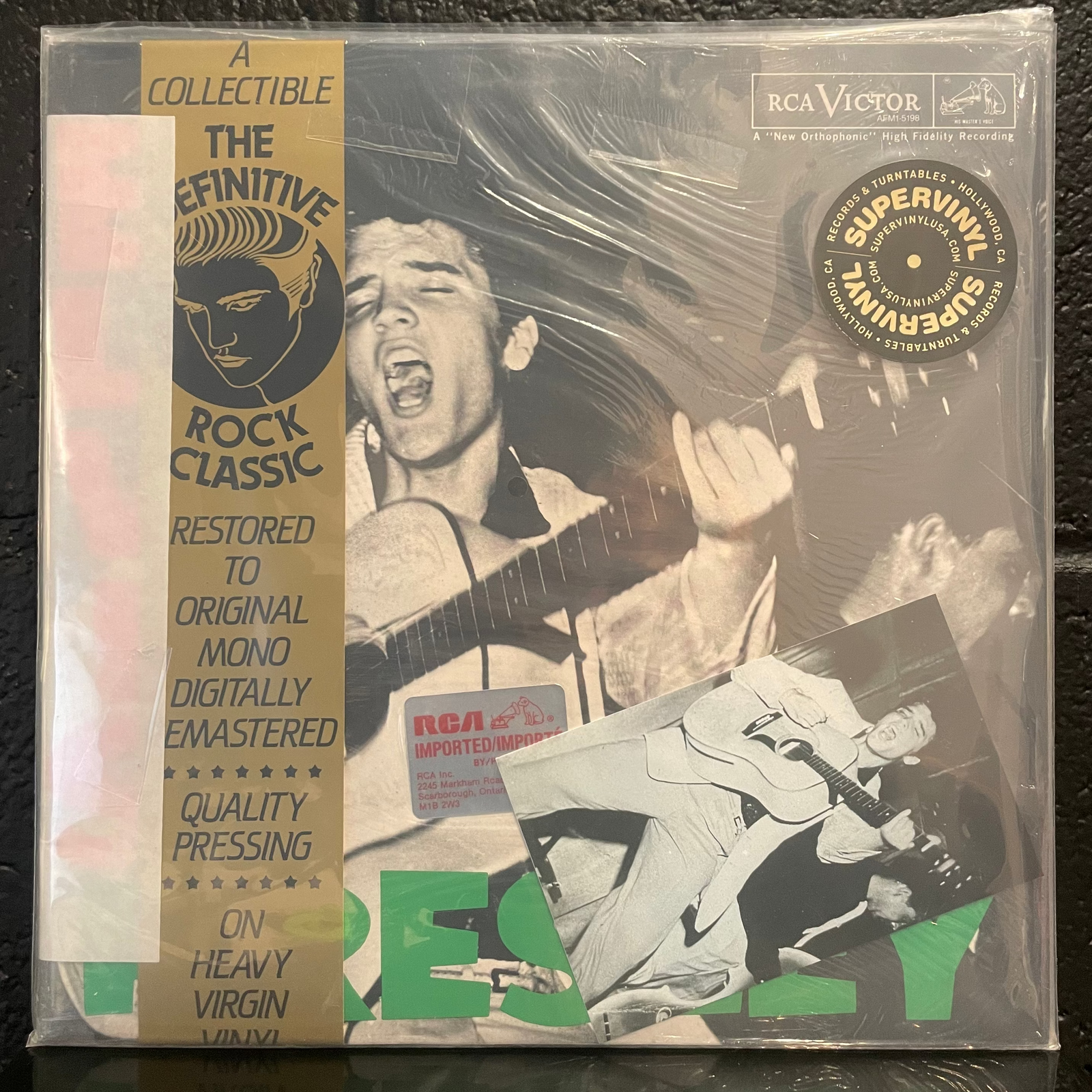 Elvis Presley 1984 sealed virgin vinyl remastered U.S. mono LP