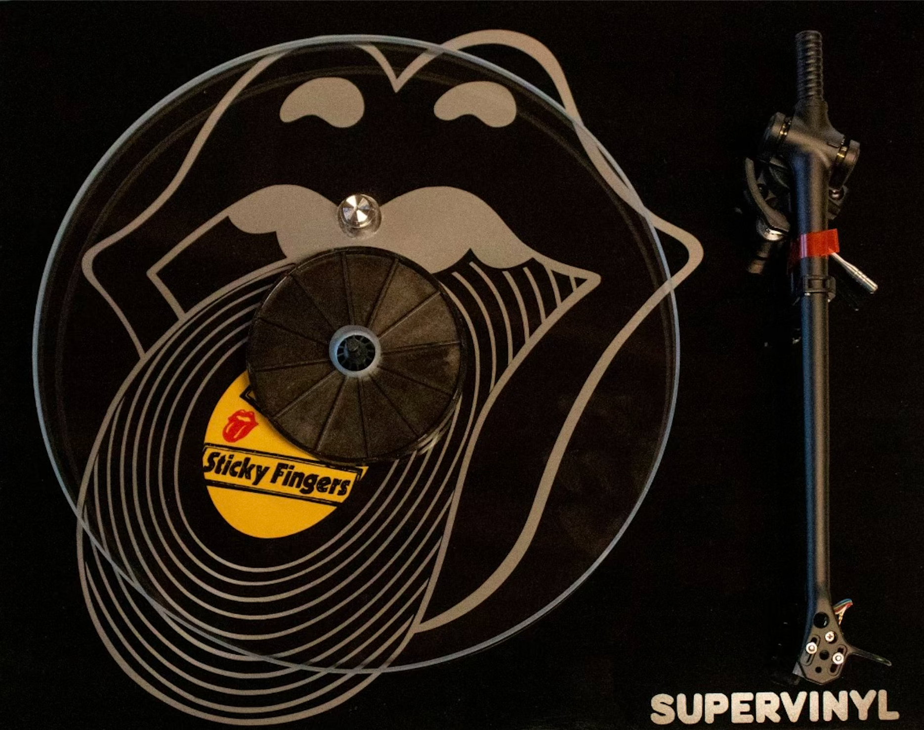 Rolling Stones x SUPERVINYL "Sticky Fingers" Custom Turntable