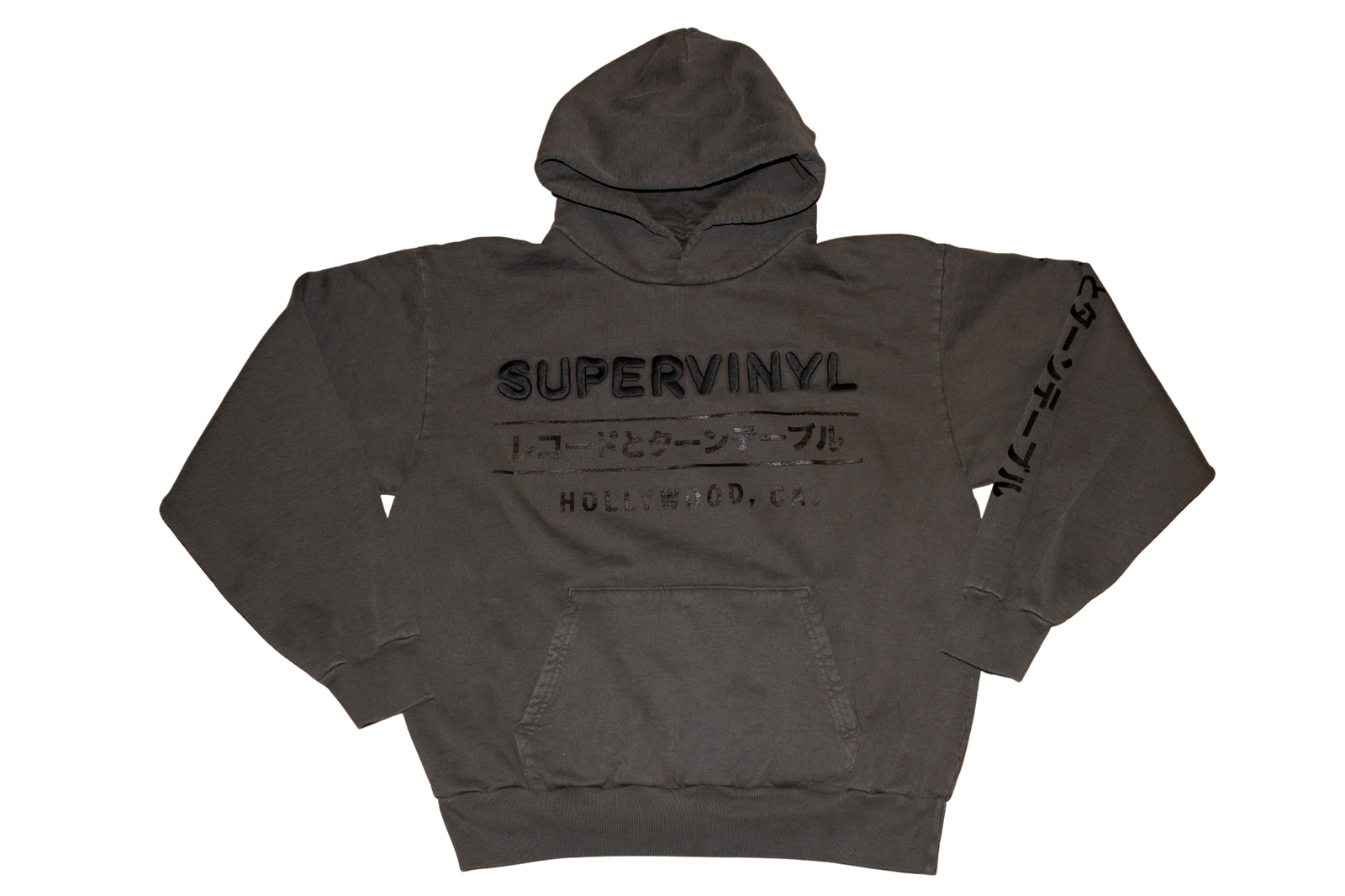 Custom Embroidered Hoodie Charcoal