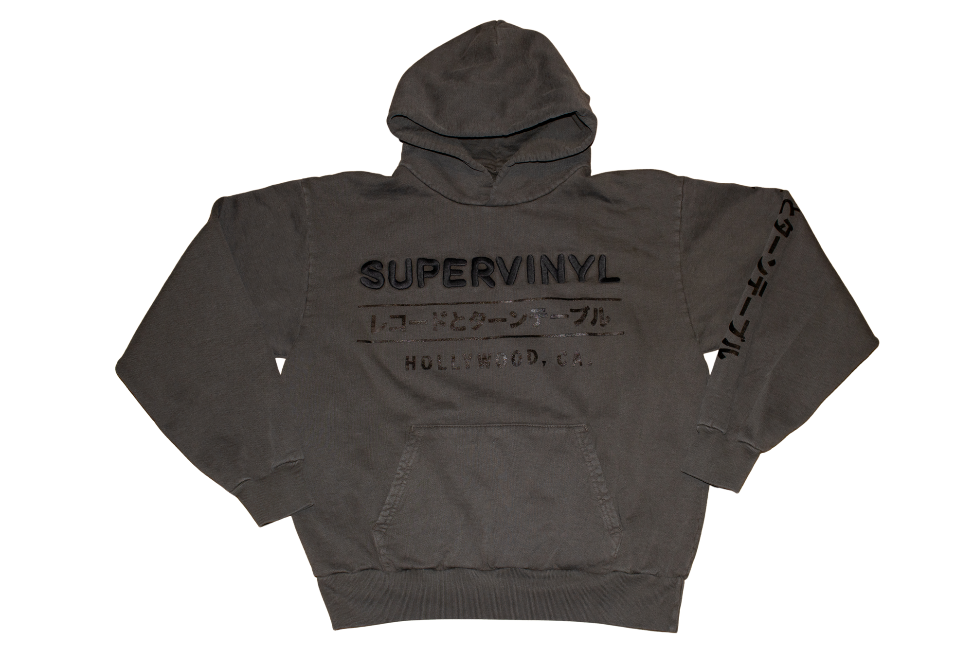 Custom Embroidered Hoodie Charcoal
