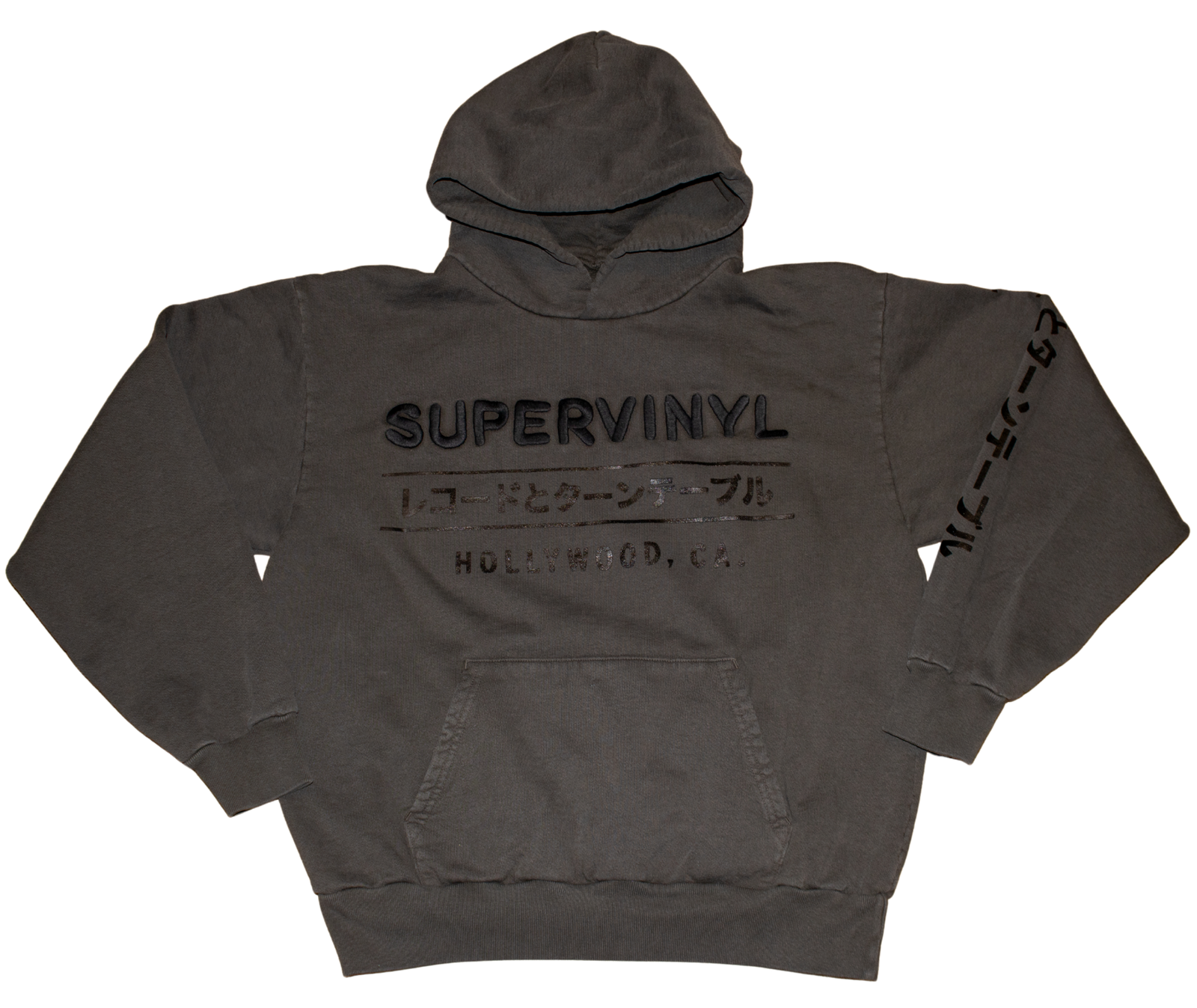 Custom Embroidered Hoodie Charcoal