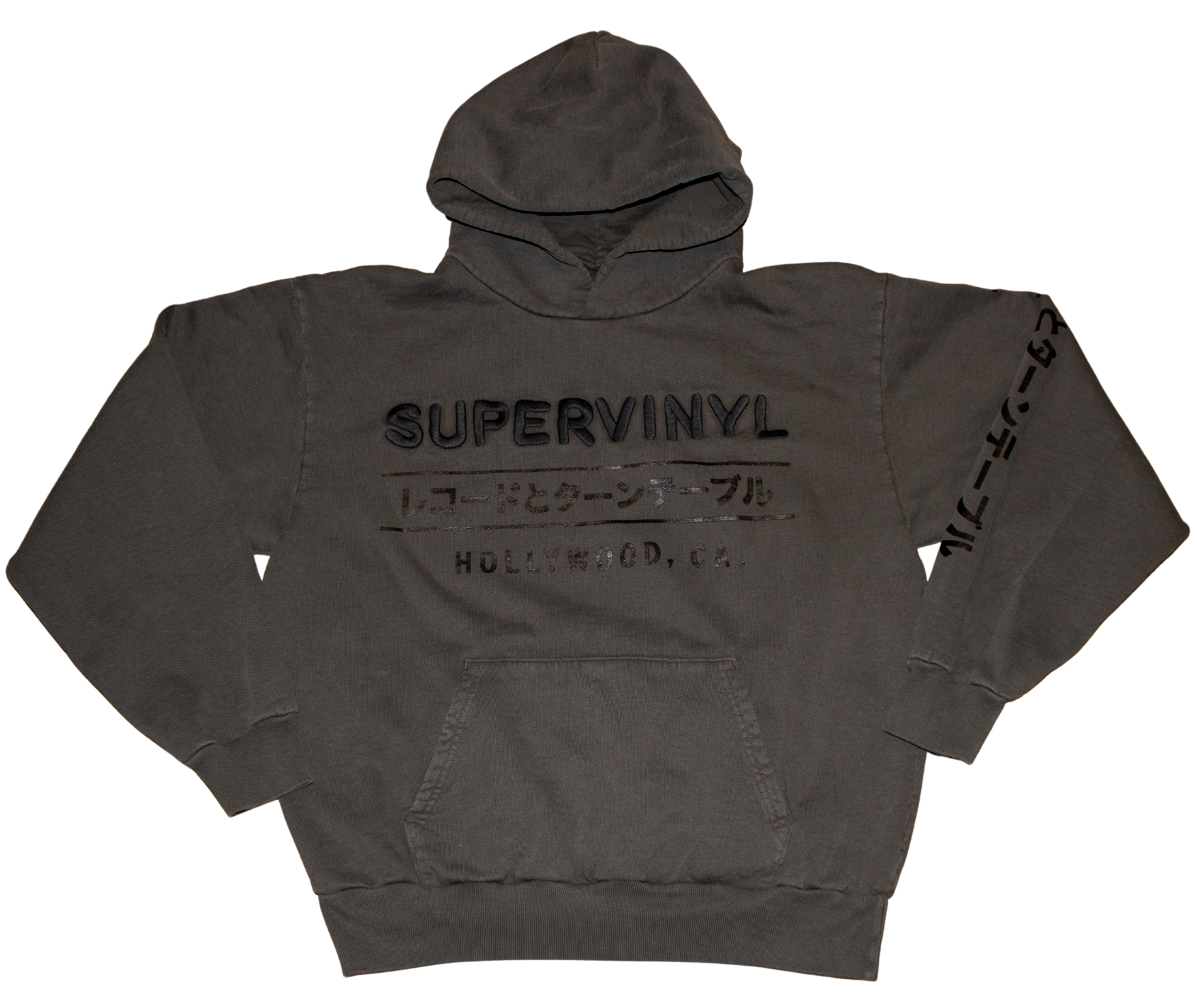 Custom Embroidered Hoodie Charcoal