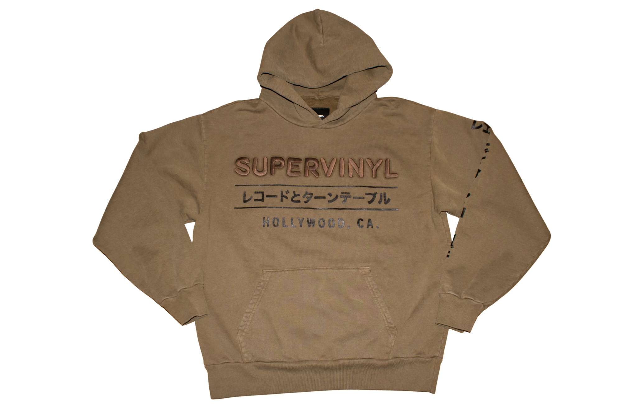 Custom Embroidered Hoodie Army Green