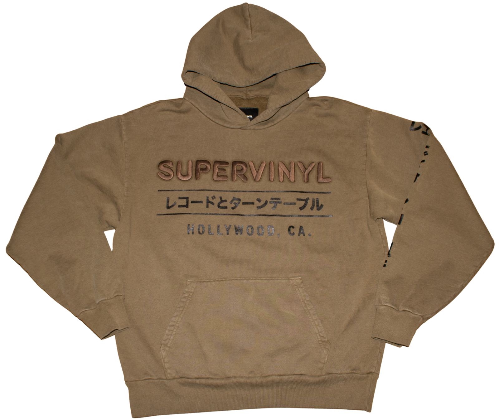 Custom Embroidered Hoodie Army Green
