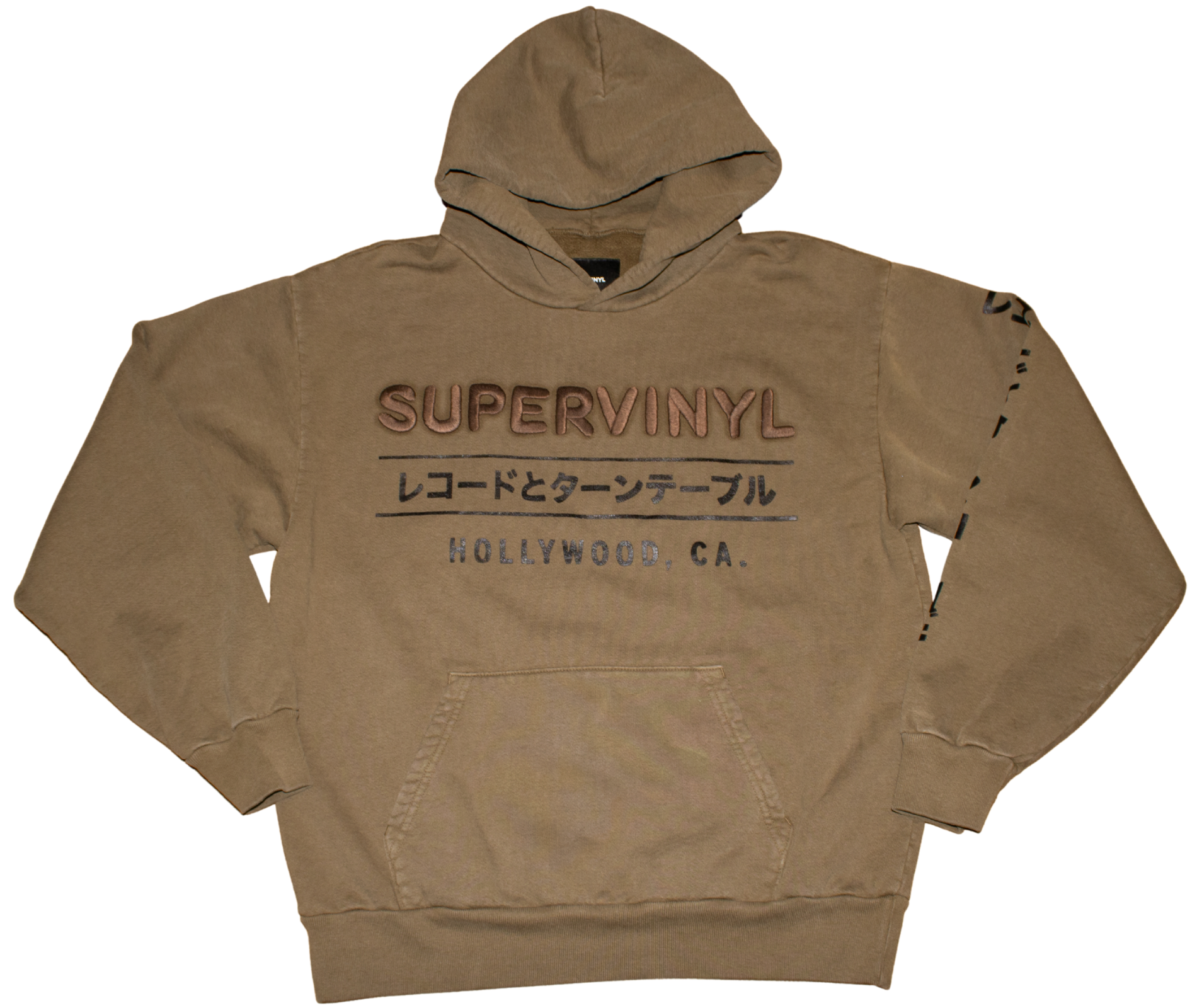 Custom Embroidered Hoodie Army Green